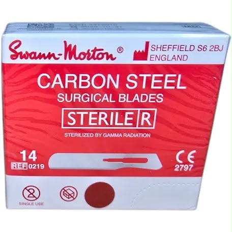 Swan Norton Blades No14 Carbon Sterile Blade (100)